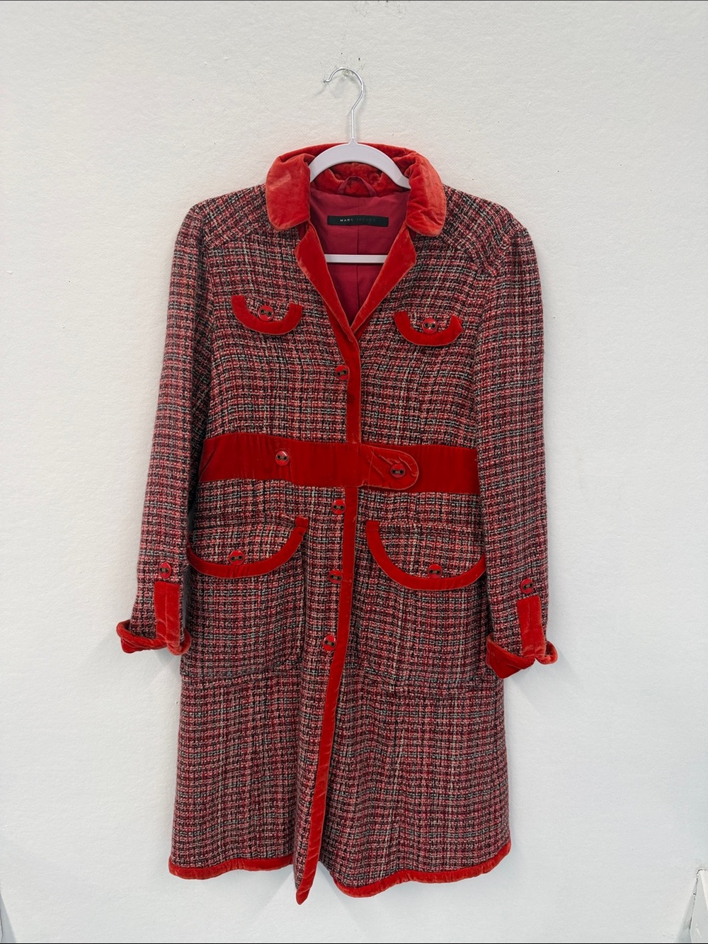 Marc Jacob’s Red Plaid Coat